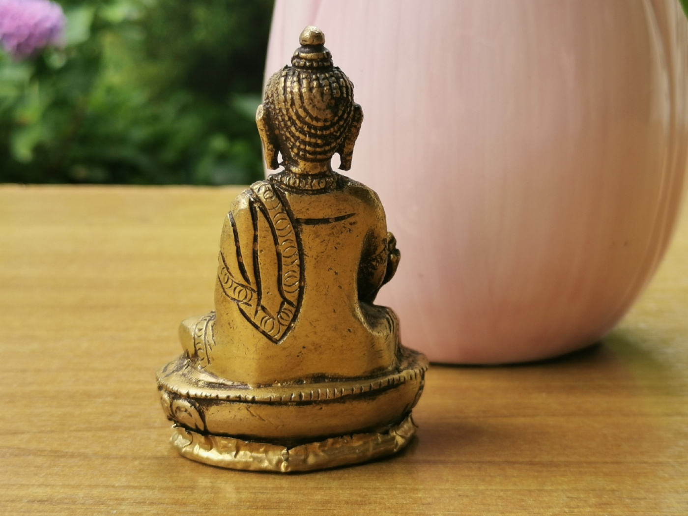 Kleiner Medizin Buddha aus Messing | 8cm, ca. 225g