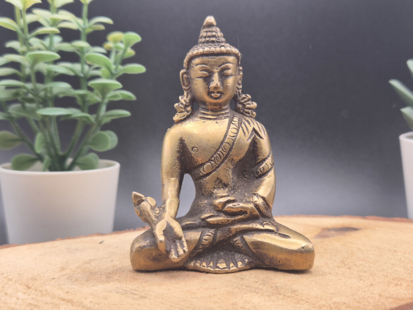Medizin Buddha aus Messing | Ohne Sockel | ca. 8 cm