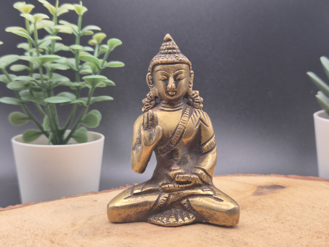Beschützer Buddha aus Messing | Ohne Sockel | ca. 8 cm