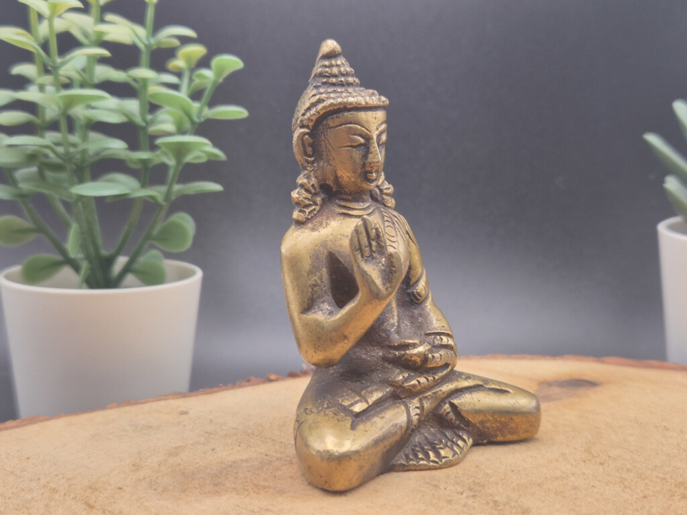 Beschützer Buddha aus Messing | Ohne Sockel | ca. 8 cm