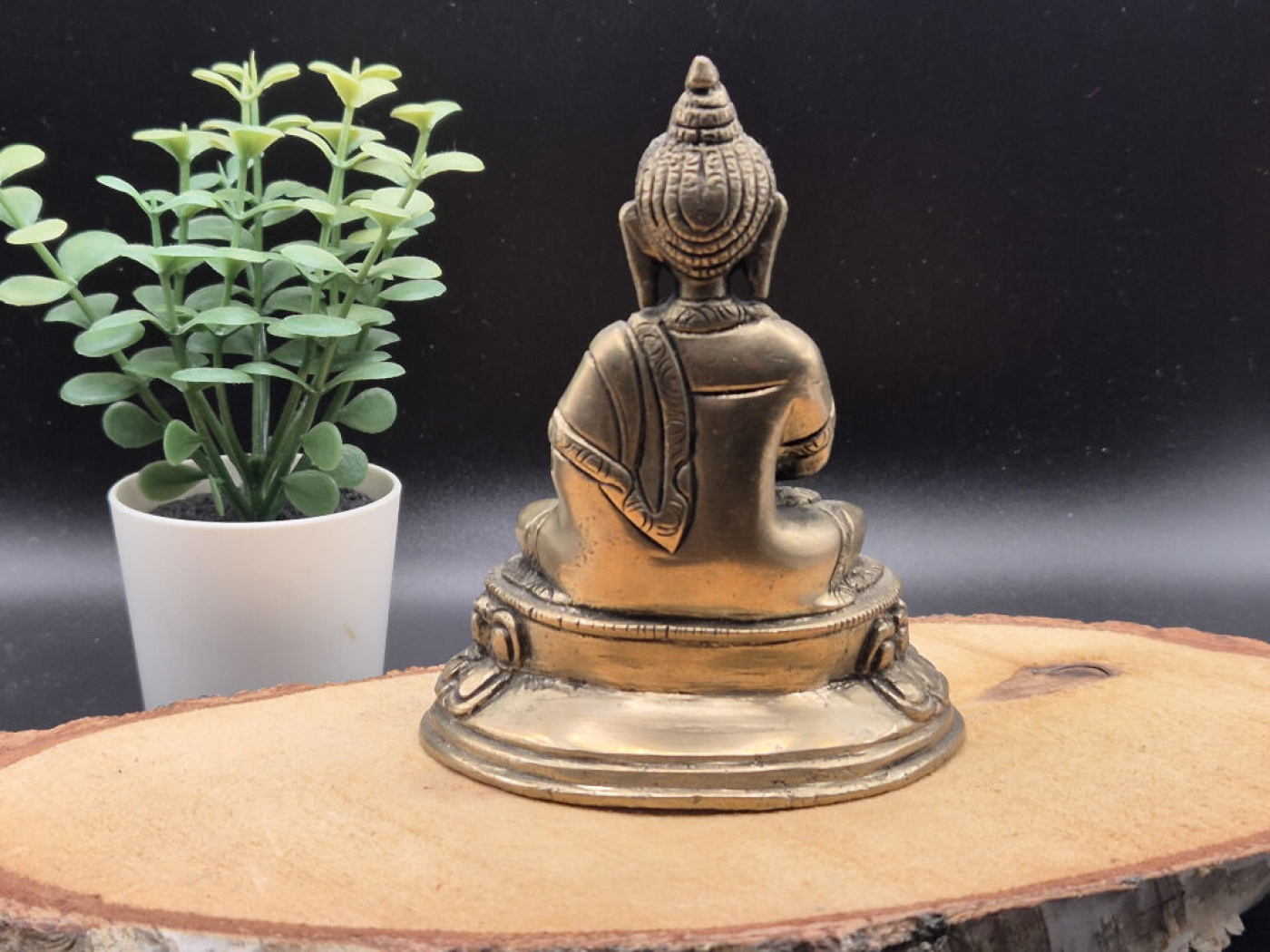 Meditierender Buddha aus Messing | ca. 10 cm | Klassische Dhyana-Mudra | Einzelstück