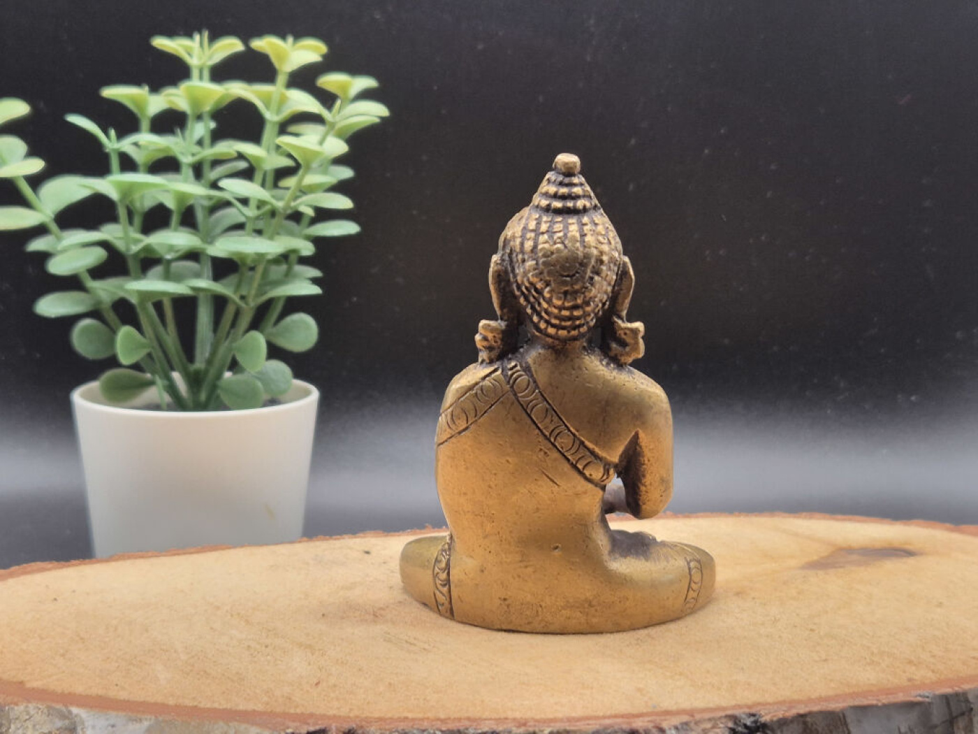 Meditierender Buddha aus Messing | ca. 8 cm | Ohne Sockel