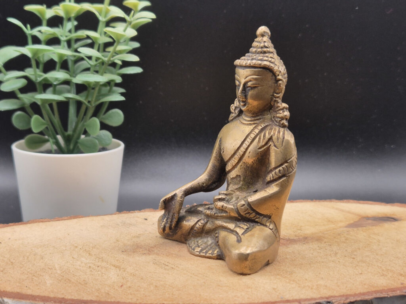 Segnender Buddha aus Messing | ca. 8 cm | Ohne Sockel