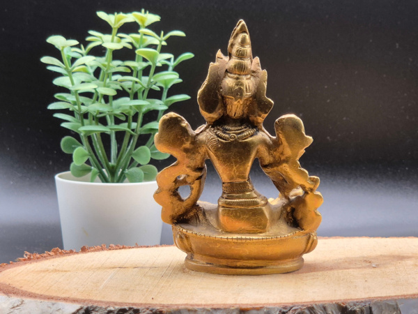 "Green Tara" Statue aus Messing | ca. 9cm