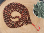Rosenholz Mala-Gebetskette | 10mm, 108+1 Perlen