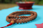 Rudraksha Mala-Gebetskette | 8mm, 108+1 Perlen