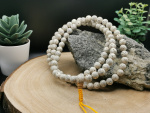 Rattan "Lotus" Mala-Gebetskette | 108+1 Perlen, hell