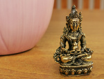 Mini Amitayush aus Messing (ca. 4,5cm)
